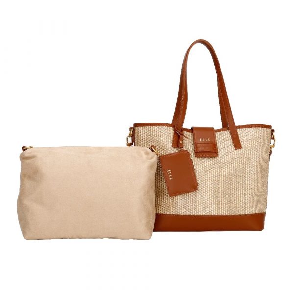 ZIA TOTE BAG (COGNAC)